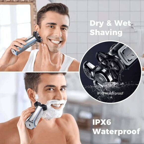 2IN1 Electric Razor for Men Magnetic Electric Shaver Beard Built-in Nose Trimmer - Picture 6 of 6